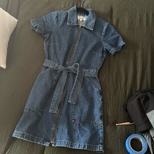 Reformation Denim Dress Size 6. NEW WITH TAGS.